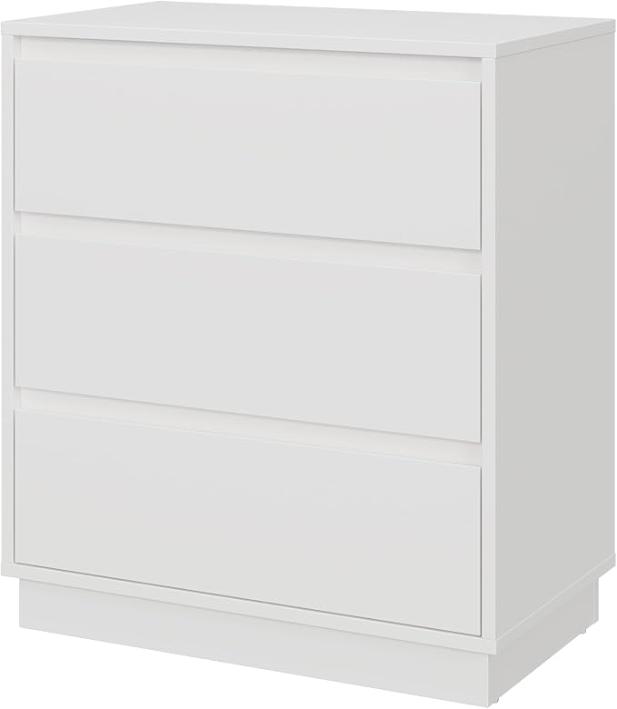 RoyalCraft White Nightstand Set of 3, 23.6" Night Stand with 3 Drawers Storage, Large Bedside Table, End Table for Bedroom, Closet - Image 8