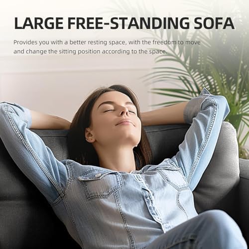 L Shaped Couch, Convertible Sleeper Sofa with Reversible Chaise, Sectional Couches with Storage Ottoman for Living Room, Comfy Couches with Reversible Chaise for Apartment, Dark Gray