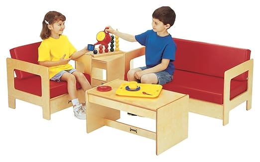 Jonti-Craft 0375JC Living Room Couch, Red