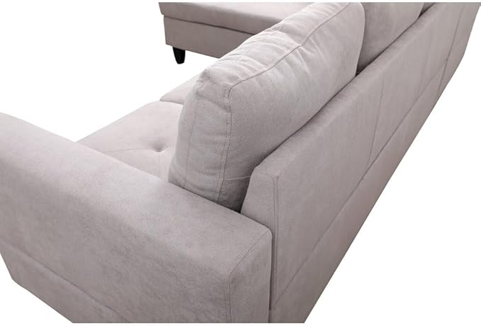 Everest L Shape Sectional Sofa for Living Room for Apartment, Game Room, Guest Room and Office