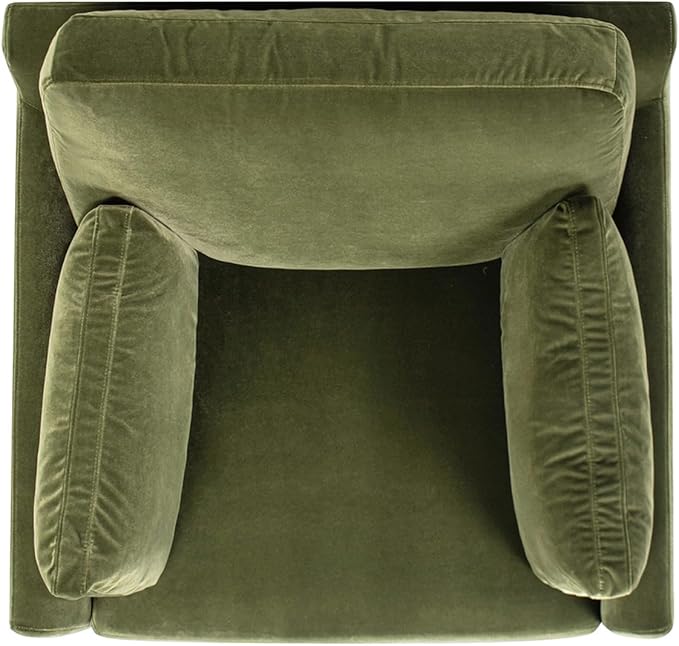 Jennifer Taylor Home Pasadena 36" Wide Modern Farmhouse Accent Arm Chair, Olive Green
