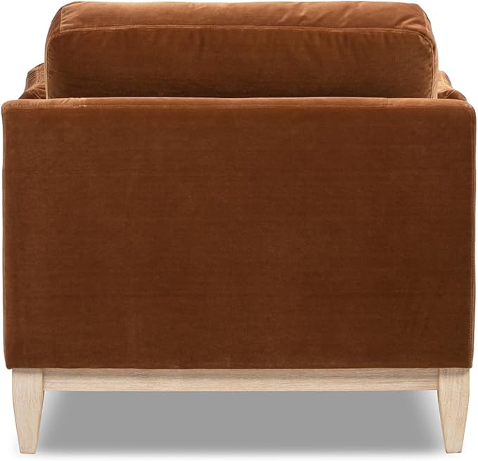 Jennifer Taylor Home Pasadena Modern Farmhouse Chaise Lounge Chair, Burnt Orange Performance Velvet