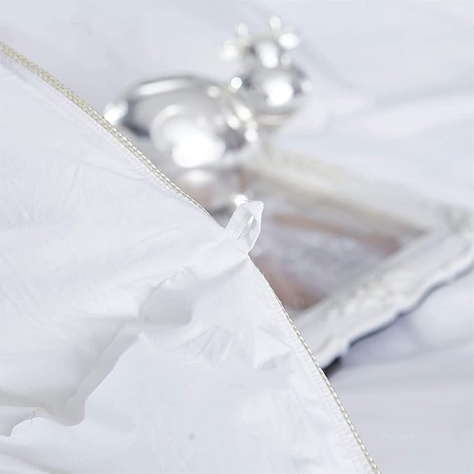 Premium All-Season Super King Size Luxury Siberian Goose Down Comforter Duvet Insert 1200 Thread Count 100% Egyptian Cotton Down Feather Comforter (Super King, White Solid)