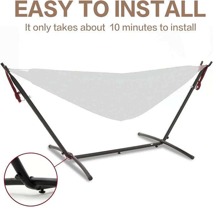 PNAEUT Hammocks Stand Only (Black Stand) - Image 5