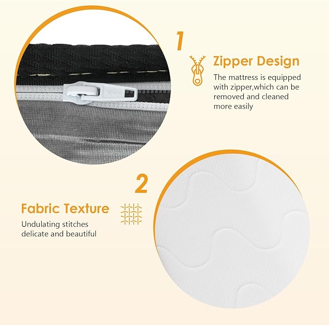 PayLessHere | 10 Inch Full Mattress | Medium Firm Hybrid Mattress | White | with High-Density Foam and Breathable Cover | Pocket Spring Design, Pressure Relief | Bed in a Box, CertiPUR-US Certified