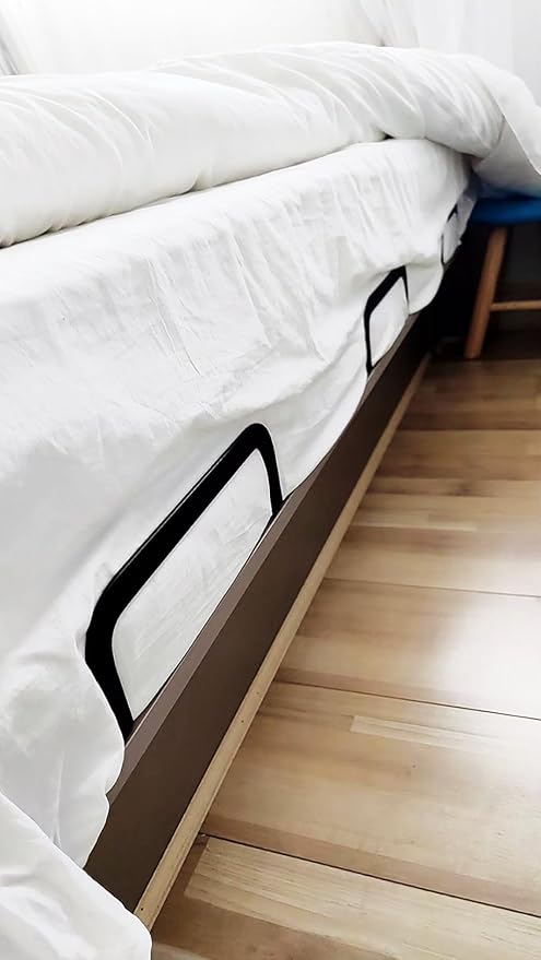 Mattress Retainer Bar Bracket Holder 4Pcs - Keeps Mattress from Sliding on Platform, Adjustable & RV Beds