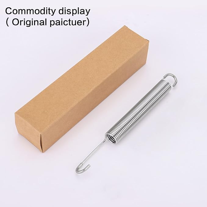7 inch Stainless Steel Replacement Recliner Sofa Chair Mechanism Tension Spring - Long Neck Hook Style