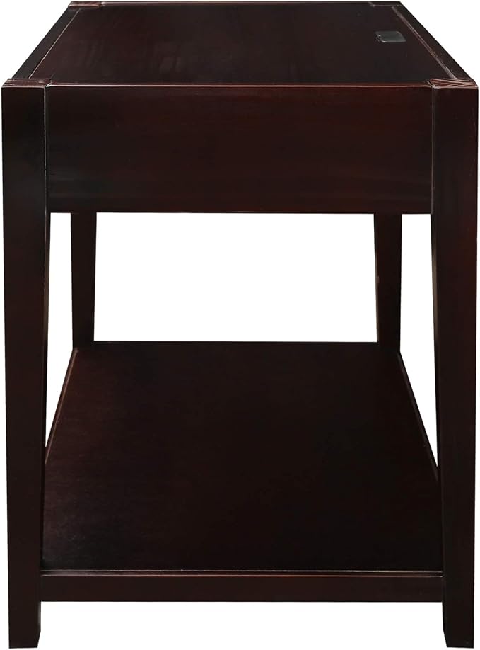 Casual Home Notre Dame Nightstand with USB Ports-Espresso, 18.75 in x 24 in x 26 in (D x W x H) - Image 15