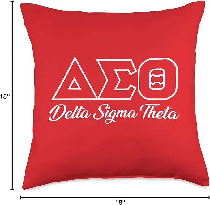 Delta Sigma Theta Sorority Paraphernalia, Delta 1913 HBCU Throw Pillow
