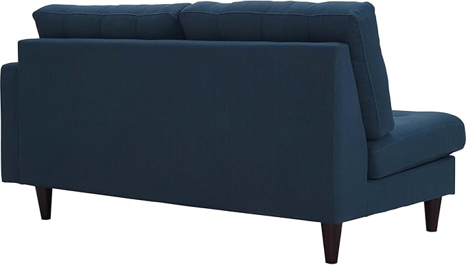 Modway Empress Mid-Century Modern Upholstered Fabric Corner Sofa In Oatmeal