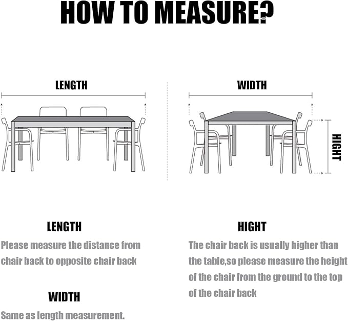 LCOGD Patio Furniture Cover,Outdoor Furniture Covers Waterproof General Purpose, Outdoor Sofa Sets Covers Heavy Duty Windproof Anti-UV70 Lx47 Wx30 H - Image 9
