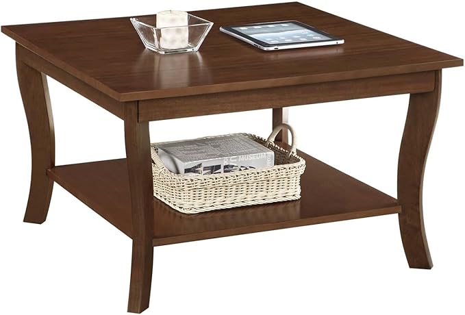 Convenience Concepts American Heritage Square Coffee Table, Espresso