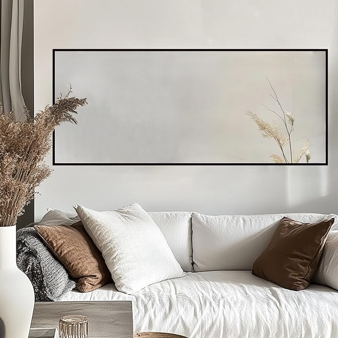 Sunniry Black Wall Mirror, Black Framed Mirror 16x48 inch, Full Body Mirror with Aluminum Metal Frame, Suitable for Dressing Room, Cloakroom, Bedroom, Living Room. - Image 6