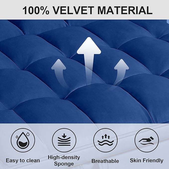 3 in 1 Pull Out Sofa Bed, 54" Sleeper Sofa Bed with 3-Level Adjustable Backrest, Velvet Fabric Loveseat Sleeper Couch for Living Room & Bedroom & Apartment & Dorm Furniture, Blue