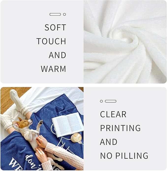 Get Well Gifts for Men, Get Well Gifts After Surgery, Get Well Soon Gifts for Men/Teenage Boys, Feel Better Gift Throw Blanket 60" x 50"