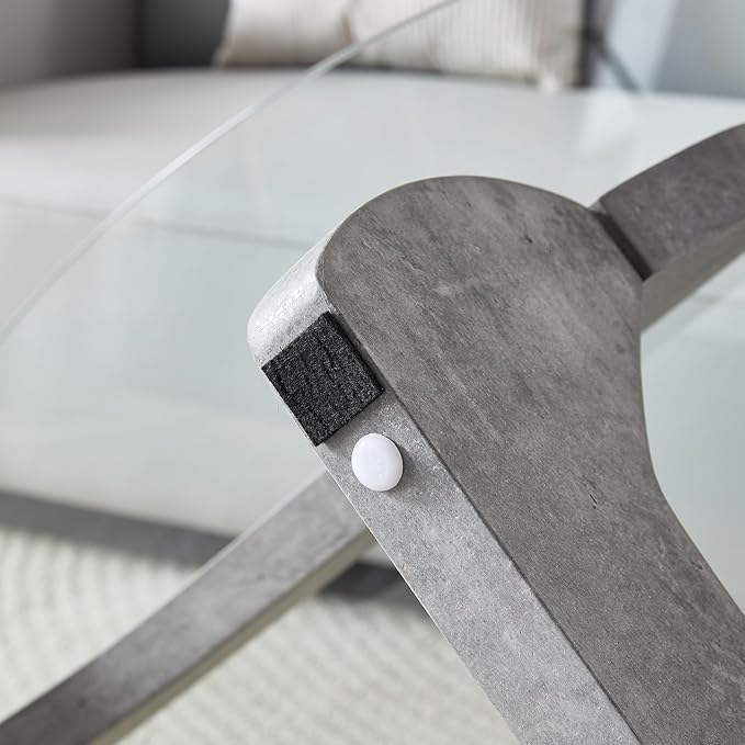 Btrpily Wooden Coffee Table - Modern Marble Coffee Table, Contemporary, Stylish, High-End Furnishing for Your Living Room (Marble Stone, Triangle)