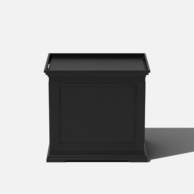 Veradek Brixton Tray Table - 2-in-1 Outdoor Side Table with Storage and Tray for Patio/Porch | Durable All-Weather Resistant | Classic & Functional - Image 9