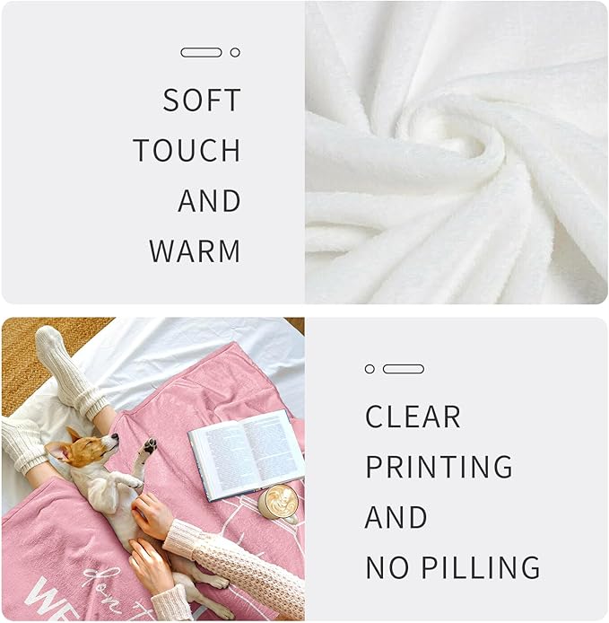 Get Well Gifts for Women, Get Well Soon Gifts for Women After Surgery, Feel Better/Recovery After Surgery Gift Throw Blanket 60" x 50"