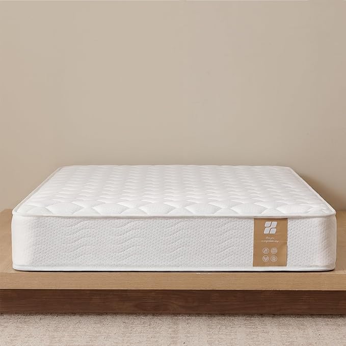 Profus 6 Inch Twin Mattress with Bonnell Spring, Twin Mattress for Kids, Memory Foam Mattress for All Night Sleep & Pressure Relief, Certified Safe Foams & Fabric, Fiberglass Free Mattress in A Box