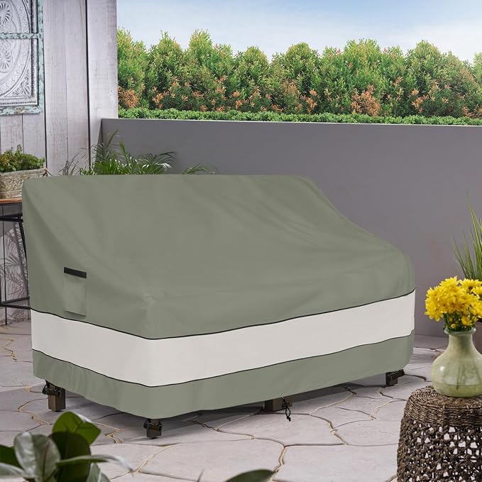 Outdoor Sofa Cover,Patio Loveseat Cover,3-Seater Bench Cover,Waterproof Heavy Duty Patio Furniture Covers,76W x 32.5D x 33H Inches - Image 8