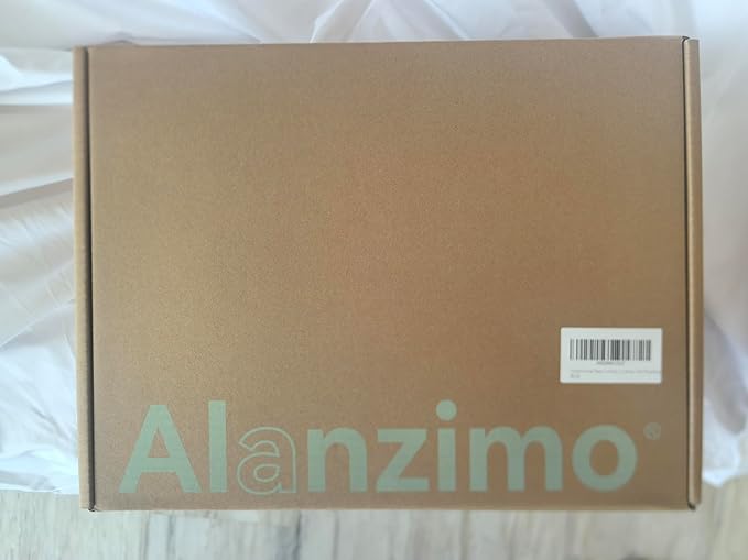 Alanzimo Goose Down Feather Fiber Comforter King Size, 100% 1200tc Cotton Fabric Duvet Inserts, 750+Fill Power Hotel Collection All Season White Bedding Comforters with 8 Tabs
