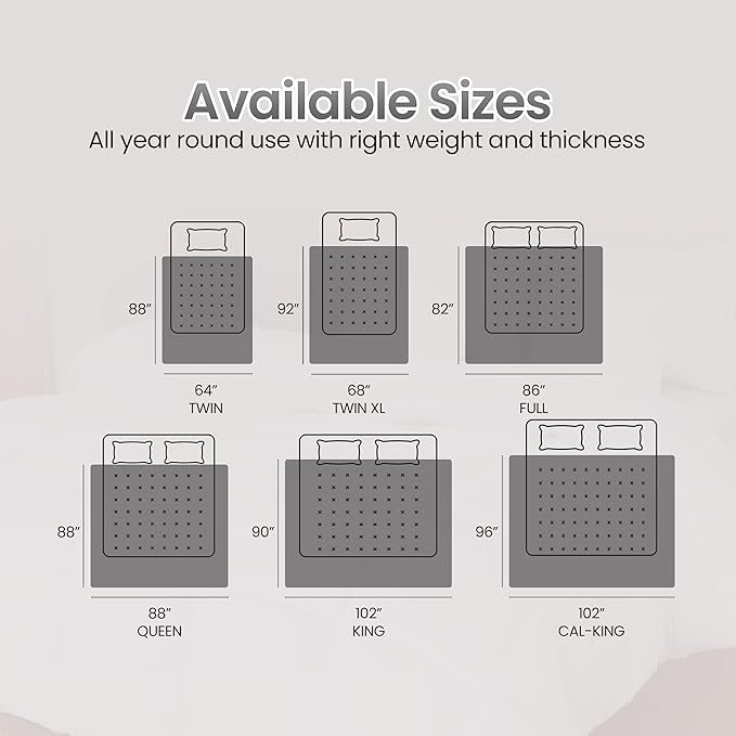Utopia Bedding Queen Comforter Duvet Insert, Quilted Grey Comforter with Corner Tabs, Box Stitched Down Alternative Comforters Queen Size 88 x 88 inches