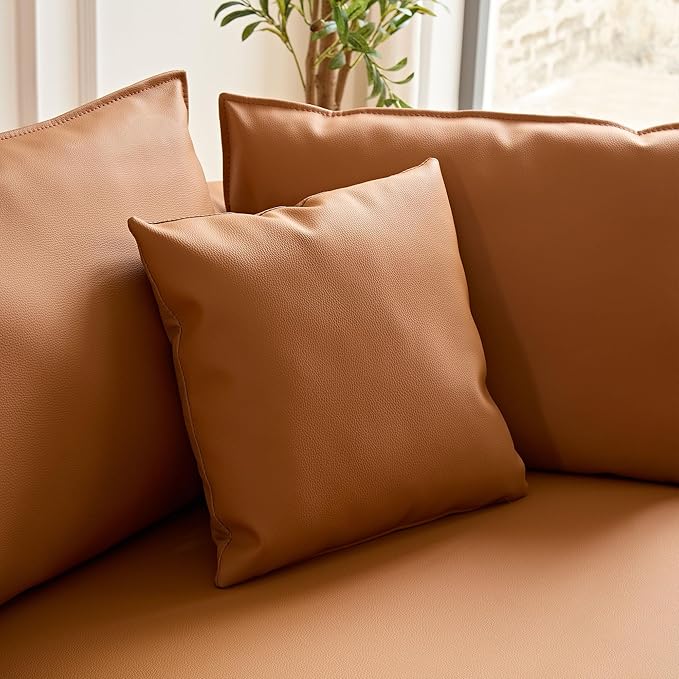 ERYE Luxury Curved Upholstered Sectional Sofa for Living Room, 129" Oversized Unique Curved Leisure Sofa Couch with Right Facing Chaise Lounge & 7 Pillows for Home Apartment