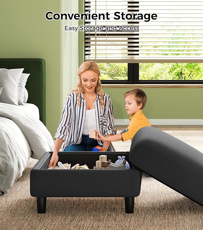 83" Couches for Living Room, Comfy Sofas for Living Room with Storage Ottoman, Teddy Sofa Couch, Tool-Free Loveseat Sofa, All-Wood Love Seat Couches, L Shaped Couch 2 Pillow Included, Grey