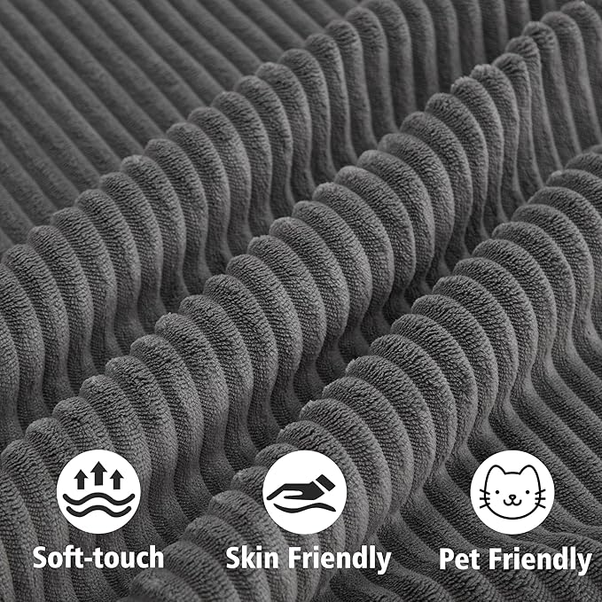 KIGOTY Modular Sectional Sofa, Comfy Cloud Sectional Couch with Right Armrest, Corner Couch, Modern Boneless Sofas for Living Room, No Assembly Required, Grey
