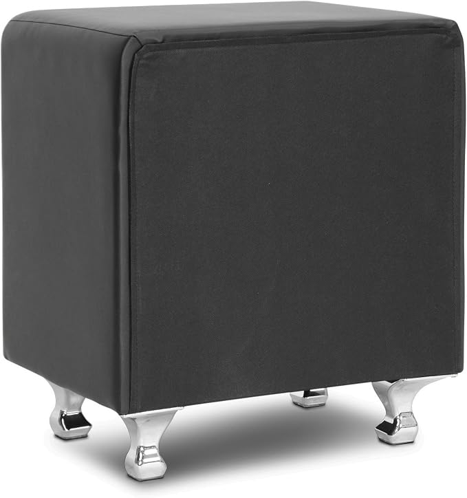 Baxton Studio Stella Crystal Tufted Upholstered Modern Nightstand, Black - Image 6