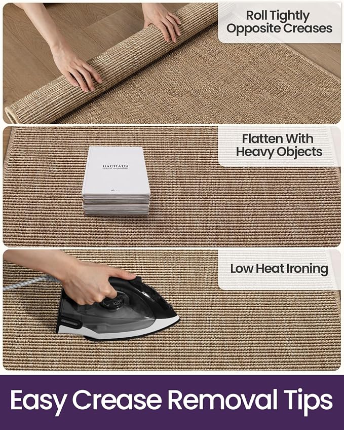 DEXI Dirt Trapper Door Mat, 31x60 Washable Doormat, Dirt Resistant and Absorbent, Easy Clean Low-Profile Floor Rugs for Entryway, Front Door, and Inside Entrance, Beige - Image 9