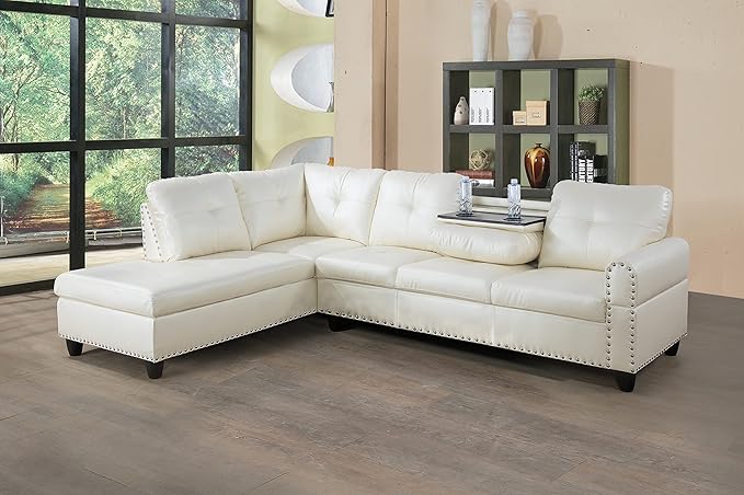 Everest L Shape Sectional Sofa for Living Room for Apartment, Game Room, Guest Room and Office