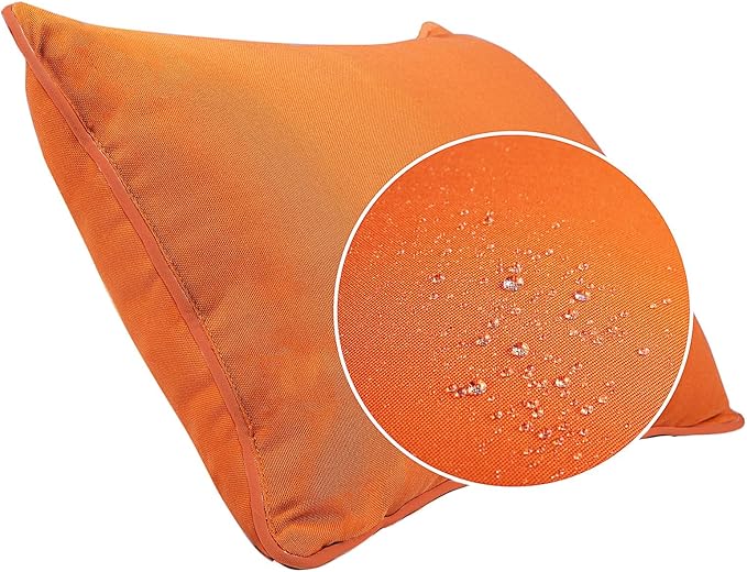 JMGBird Outdoor Pillows Water-Repellent Set of 2 Outdoor Lumbar Pillows with Insert Included 12×20 Inch Outdoor Pillow for Patio Furniture