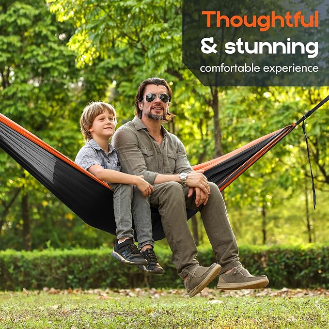 Camping Hammock Mosquito Net,Double & Single Portable Hammocks Hammocks with 2 Tree Straps,Hammock Tent for Travel Camping,Camping Accessories for Indoor Outdoor Hiking Backpacking Backyard Beach - Image 7