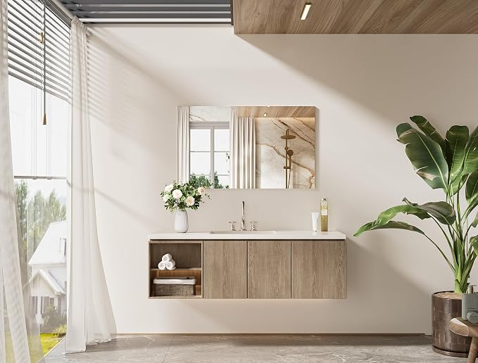 TETOTE Frameless Vanity Mirror 40" x 24" Large Bathroom Mirror for Wall, Bathroom, Living Room, Bedroom, Entryway, Gym, Yoga, Horizontally or Vertically - Image 9