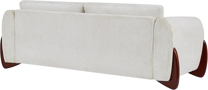 89" Sofa Couches for Living Room, Modern 3 Seat Couch Upholstery Cozy Sofas for Small Space, Bedroom, Apartment, Home Office, Beige