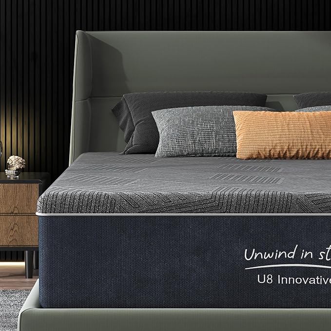 12 Inch Gel Memory Foam Mattress Queen Size, Medium Firm Pressure Relief, CertiPUR-US Certified, with Removable Washable Cover, Mattress in a Box