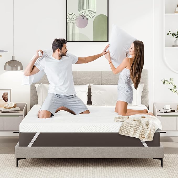 3 Inch Twin Size Firm Mattress Topper, Extra Firm Memory Foam Bed Topper for Pain Relief, Cooling Gel-Infused & Removable Cover, CertiPUR-US & Oeko-Tex Certified