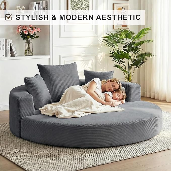 Casaphoria 67'' Wide Convertible Sofa Bed,Large Fold-Out Floor Couch with Comfy Back Pillows,Multi-Functional Sleeper for Living Room,Guest,Studio(Gray)