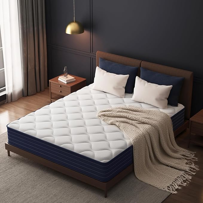 Traumliebe Full Mattress, 12 Inch Full Size Mattress in a Box, Double Mattress, Pocket Spring&Memory Foam, Medium, Motion Isolation, CertiPUR-US Certified