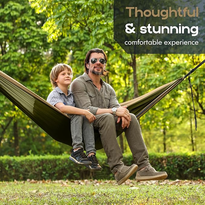 Camping Hammock Mosquito Net,Double & Single Portable Hammocks Hammocks with 2 Tree Straps,Hammock Tent for Travel Camping,Camping Accessories for Indoor Outdoor Hiking Backpacking Backyard Beach - Image 7