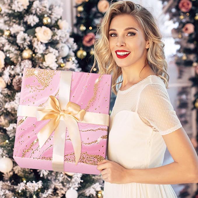 Mothers Day Birthday Gifts for Women Mom Wife Grandma Daughter Friends Sister, Unique Gifts for Women Her Girlfriend Teacher Coworker, Self Care Get Well Soon Gift, Luxury Rose Spa Bath Gift Basket