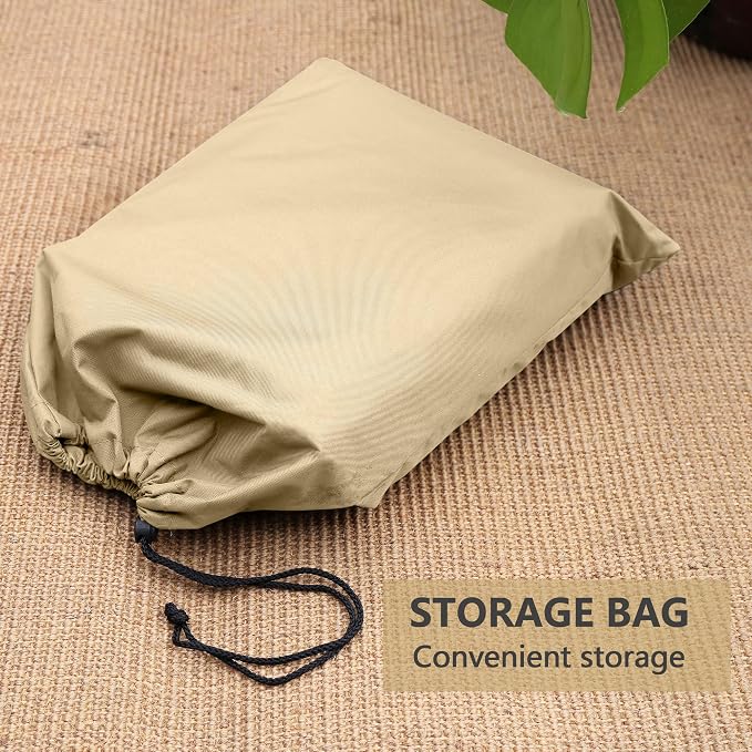 Patio Furniture Covers,Outdoor Furniture Cover Waterproof,Patio Furniture Set Covers for 4 Piece Outdoor Conversation Set,Patio Covers Set X-Large (Beige) - Image 9
