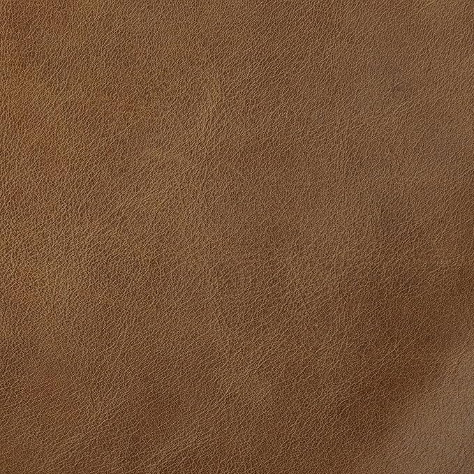 SIMPLIHOME Morrison Arm Chair - 42 inch Wide Upholstered Genuine Leather Mid-Century Modern Accent Chair in Caramel Brown with Solid Wood Legs, Reversible Bolster Pillows and Reclined Back