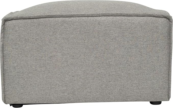 Flash Furniture Bridgetown Fabric Ottoman Module for Sectional Sofa, Customizable Modular Couch Ottoman, Gray