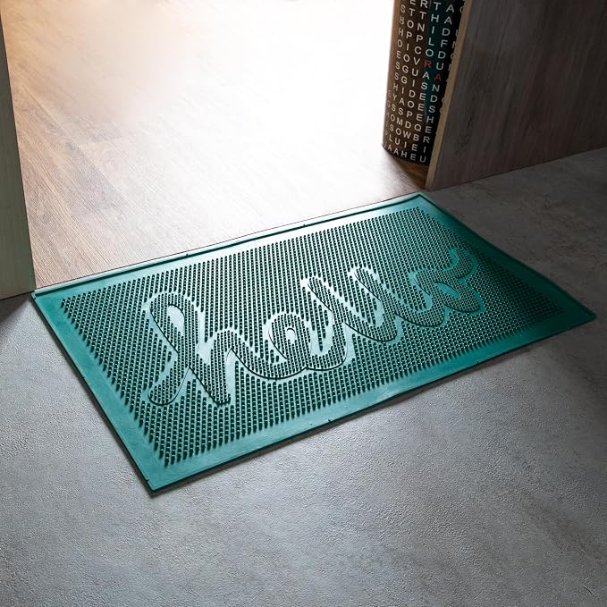 Fisura- Doormat Outdoor Entrance, Outdoor mats for Front Door, Welcome mat. Made of Coconut Fiber with Non-Slip PVC Base, Doormat Hand-Painted, 27,5 inch x 15,7 inch. (Hello, Green) - Image 7
