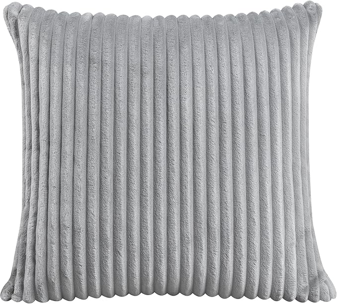 Lexicon Modular Sectional Sofa for Living Room, Corduroy Fabric Upholstery Corner Seat with 2 Pillows, Units of Modular Sectional Couch, Upholstered Chair for Customizable Sectional Sofa Couch, Gray