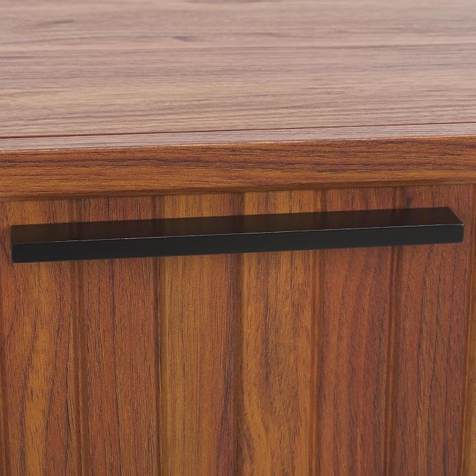 SAFAVIEH Home Collection Axelle Walnut/Black 2-Drawer Nightstand - Image 12