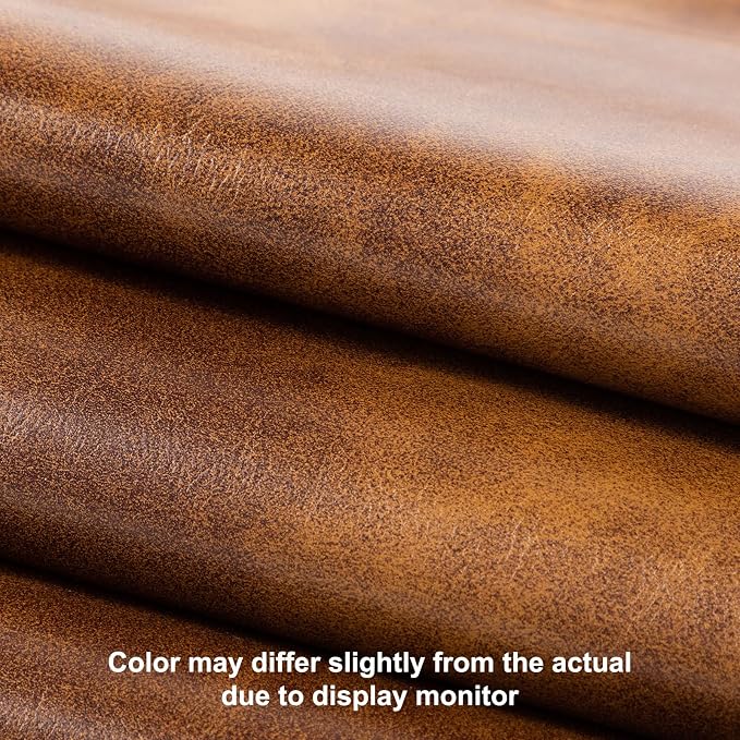 DUHOME Button-Tufted Ottoman Bench, Upholstered Bedroom Benches with Gold Legs Faux Leather Bench for Entryway Dining Room Living Room Bedroom End of Bed, Yellowish Brown - Image 8