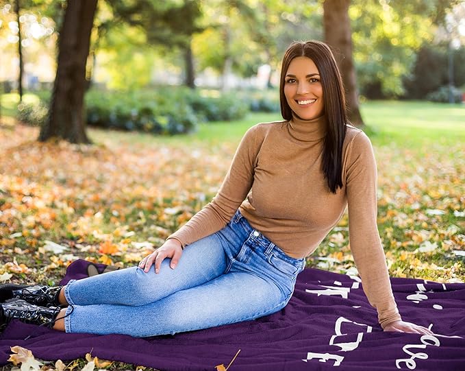 Get Well Gifts for Women/Men After Surgery, Sympathy Gift, Feel Better/Get Well Soon Gifts for Women, Surgery Recovery Gift for Men, at Least You Dont Have to Wear A Cone Purple Blanket 50"x60"